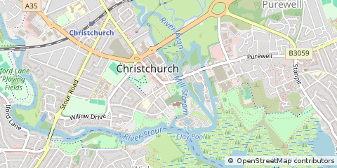 Map of Christchurch