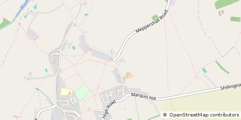 Map of Hitchin, Herts