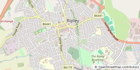 Map of Ripley, Derbyshire