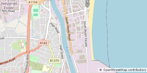 Map of Great Yarmouth, Norfolk