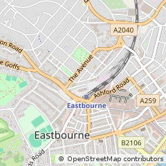 Map of Eastbourne, East Sussex