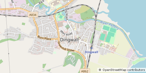 Map of Dingwall, Ross & Cromarty