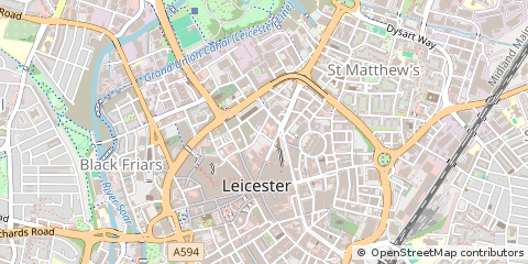 Map of Leicester