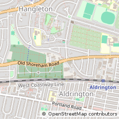 Map of Hove, East Sussex