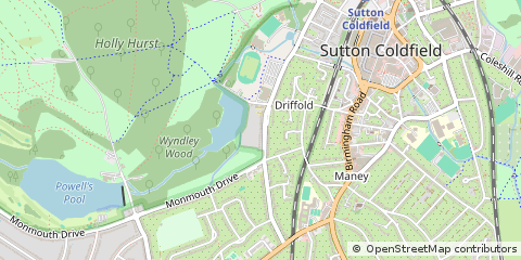 Map of Sutton Coldfield