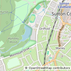 Map of Sutton Coldfield