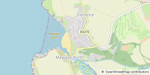 Map of Newquay, Cornwall