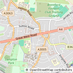 Map of Hounslow, Middlesex