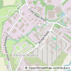 Map of Wrexham, Clwyd