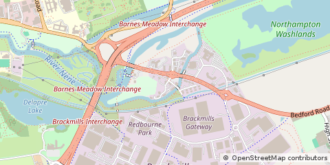 Map of Northampton, Northamptonshire