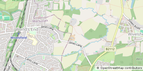 Map of Burgess Hill, East Sussex