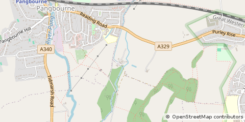 Map of Pangbourne, Berkshire