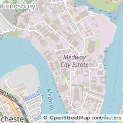Map of Rochester, Kent