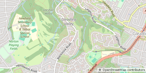 Map of Sheffield