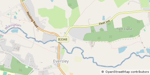 Map of Finchampstead, Berkshire