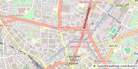 Map of Birmingham, West Midlands