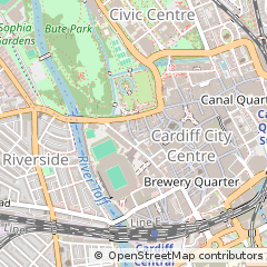 Map of Cardiff