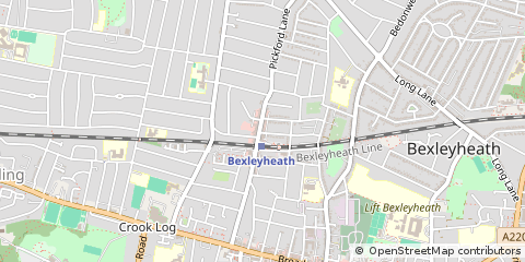 Map of Bexleyheath, Kent