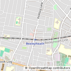Map of Bexleyheath, Kent