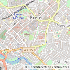 Map of Exeter