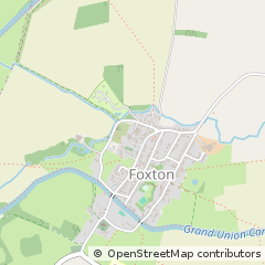 Map of Foxton, Leicestershire