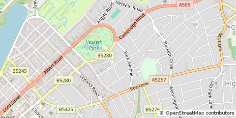 Map of Southport