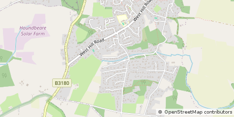 Map of Ottery ST Mary, Devon