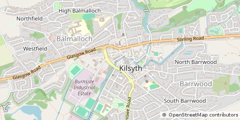 Map of Glasgow, Lanarkshire