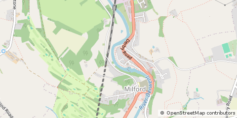 Map of Belper, Derbyshire