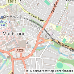 Map of Maidstone, Kent