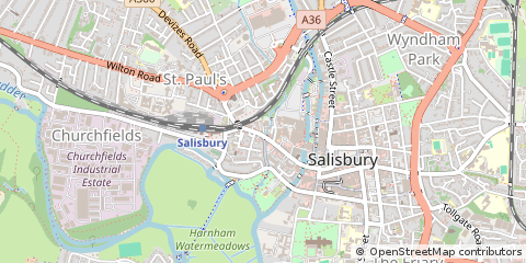 Map of Salisbury