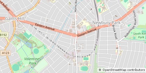 Map of Ilford, Essex
