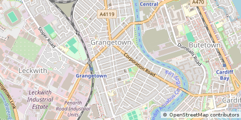 Map of Cardiff
