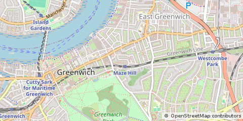 Map of Greenwich