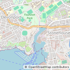 Map of Plymouth, Devon