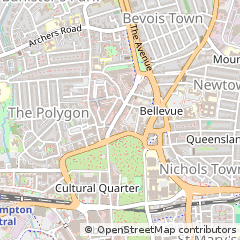 Map of Southampton, Hampshire