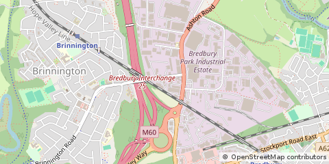 Map of Stockport, Cheshire