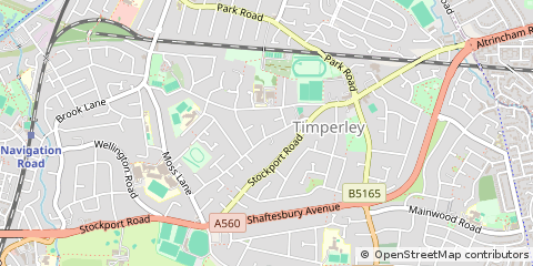 Map of Altrincham