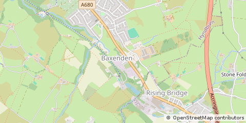 Map of Accrington, Lancashire