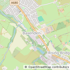 Map of Accrington, Lancashire