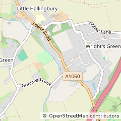 Map of NR Bishops Stortford, Herts