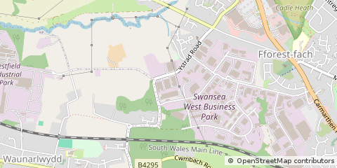 Map of Swansea