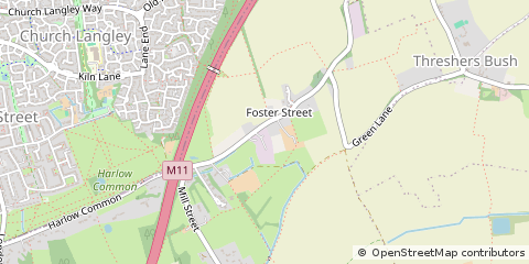 Map of Harlow Common Harlow, Essex