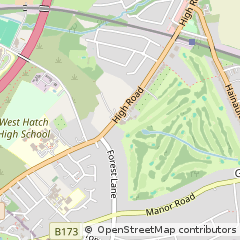 Map of Chigwell, Essex
