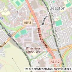 Map of Leeds, West Yorkshire