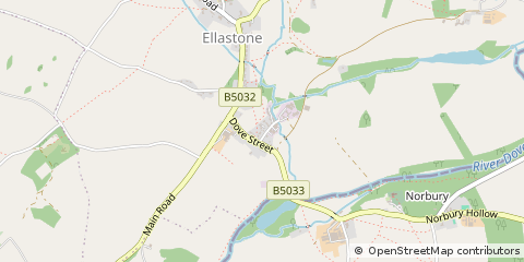 Map of Ashbourne, Derbyshire
