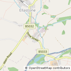 Map of Ashbourne, Derbyshire