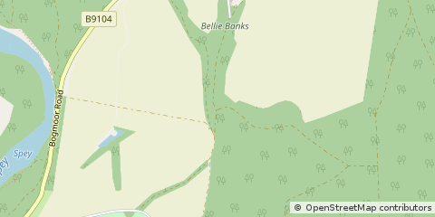 Map of Fochabers, Moray