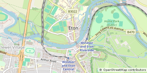 Map of Windsor, Berkshire