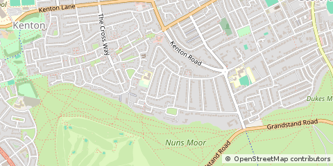 Map of Newcastle Upon Tyne, Tyne and Wear
